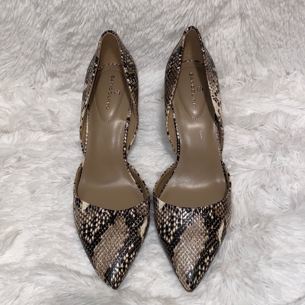 Bandolino size 10, snake print pumps